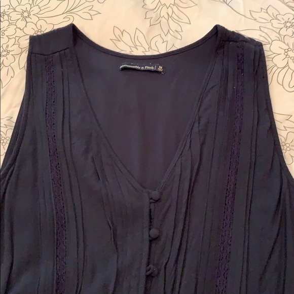 A&F Navy Tie Romper - Picture 5 of 5